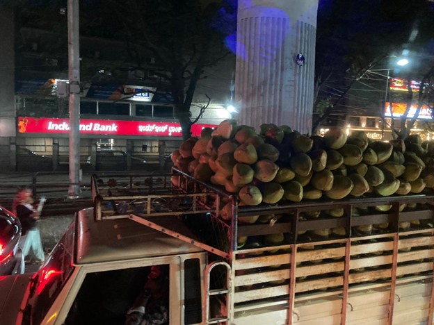 a coconut truck 