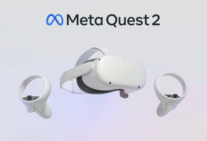 Meta Quest 2 headset and controllers