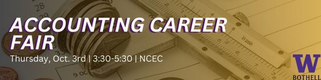 Banner for Accounting career fair