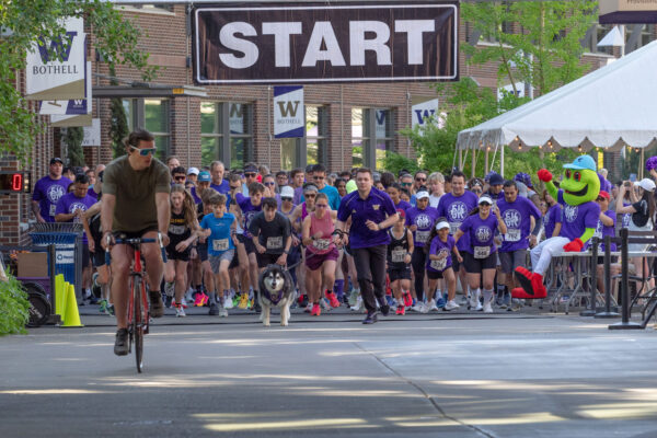 People running.