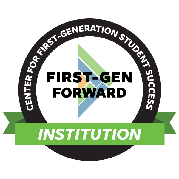 Logo for Center for First-Generation Student Success with text First-Gen Forward Institution