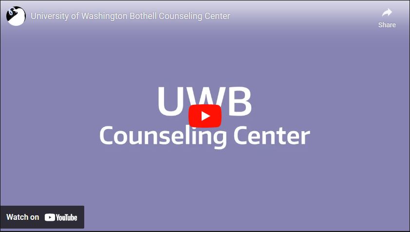 UWB Counseling center youtube channel