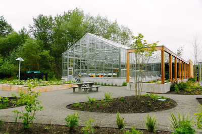 Sarah Simonds Green Conservatory with plantings around