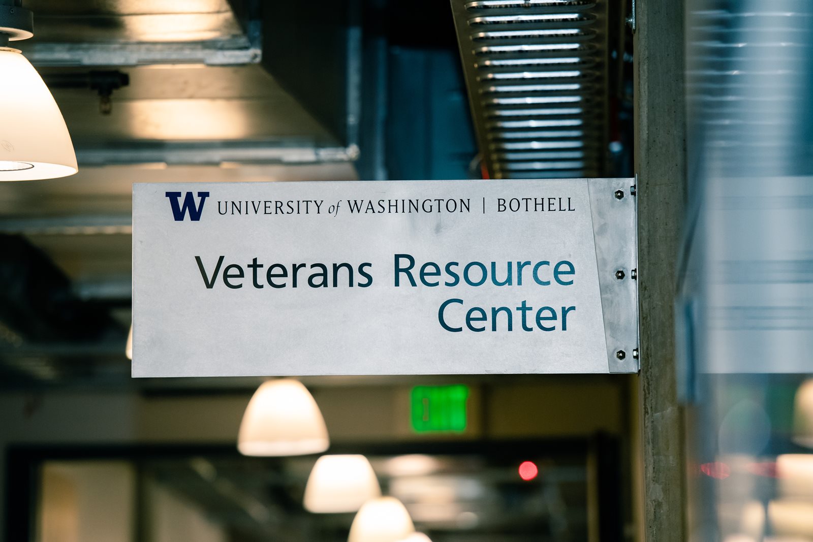 Veterans Resource Center sign