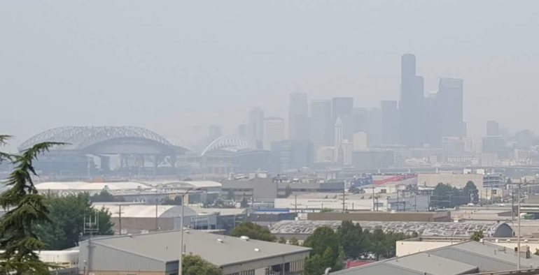 Worst ever smoke in Seattle on Aug. 21, 2018